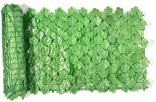 Künstliche Efeu Hecke Sichtschutz Garten-Sichtschutzzaun ohne Bewässerung und Landschaftsbau-Wiederherstellungszaun, geeignet für Tarnung HXJDP221128(Color:,Size:50X100cm)