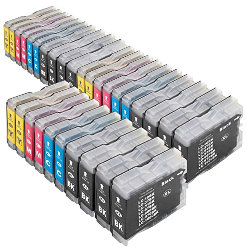 ESMONLINE 30 kompatible Druckerpatronen als Ersatz zu Brother LC-970 / LC-1000 für Brother DCP 130 135 150 330 350C 540CN 560CN 750CW 770CW MFC 235 240 260 3360C 440 465 5460 5860 660 680CN 885CW