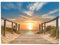 REINDERS Giant Poster XXL, Sonnenuntergang am Strand, Wohnzimmer, Bilder, Wanddeko, Room Decor, Papier, Blau, 100x140cm