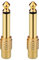 EIGHTNOO Adattatore Audio RCA a Jack 6.3 Rame Puro, 2 Pezzi Femmina RCA a 6,35mm Mono Connettore Spina Maschio 1/4 di Pollice per Mixer