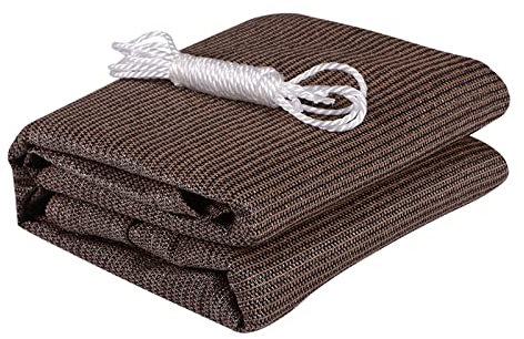 Lonas Para Pergolas, Toldos Terrazas, Toldos Baratos,Ampliamente Utilizado En Jardines, Portales, Balcones, Cubiertas De Madera, Pasillos, Camping, Resistente Y Transpirable ( Color : Brown , Size : 4