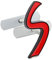 AUTOZOCO S-Abzeichen für Kühlergrill, S-Emblem für den Kühlergrill, Auto-Design, kompatibel mit Mini Cooper S, R56, R53, F56, R50, R52, R57, Metalllegierung, Maße 6 x 5 cm, Rot und Schwarz