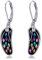 Flip Flop Ohrringe 925er Sterling Silber Abalone Muschel Hawaii Ohrringe Flip Flop Hängend Ohrhänger Sommer Schmuck Geschenke für Damen Frauen und Mädchen