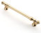 9BUILD 10 Pack 128mm Brushed Brass Cabinet Handles - Zinc Alloy Kitchen Cupboard & Wardrobe Handles - UK0036