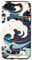 iPhone SE (2020) / 7 / 8 Japanese Art Ocean Getaway Wave Surfing Blue Geometric Ocean Case