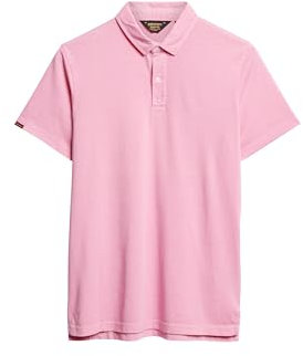 Superdry Polo à capuche Liso pour homme, Rose marne, S