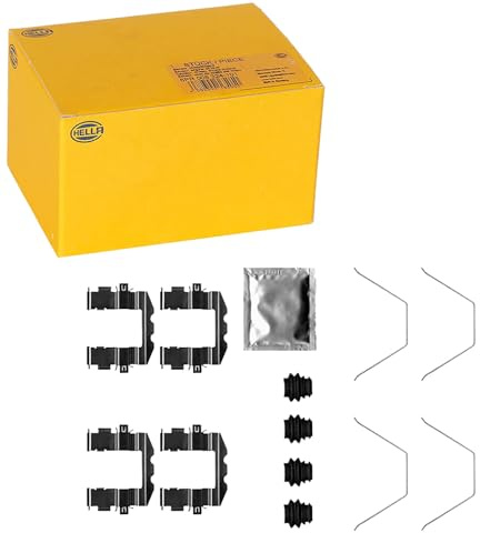 HELLA 8DZ 355 206-311 Zubehörsatz, Scheibenbremsbelag - K0717 | Kompatibel mit: HYUNDAI KONA, KONA Kasten/SUV, KIA SELTOS