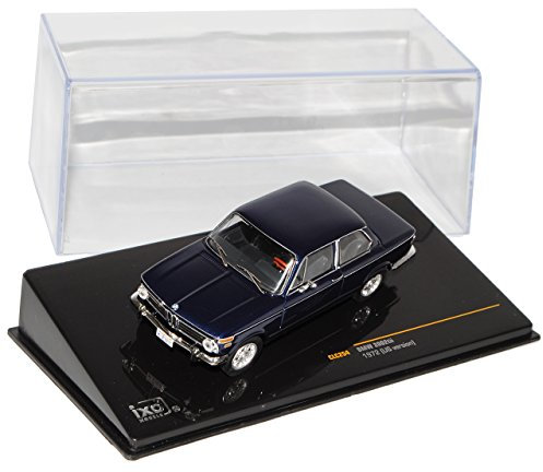 Ixo B*M*W 2002tii Coupe Blau US Version 1966-1977 1/43 Modell Auto mit individiuellem Wunschkennzeichen