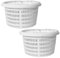 Panier de Skimmer Piscine, 2 pièces Panier de Rechange pour Skimmer, Panier Skimmer Piscine Remplacement, Réutilisable Panier d'écumoire de Piscine, 19cm Haut, 14,5cm Bas, 11cm Profondeur
