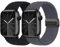 Raradev 2 Pack Braided Band Compatible for Apple Watch Straps 40mm 41mm 38mm 42mm 44mm 45mm 46mm 49mm, Anti-Slip Magnetic Buckle Stretchy Nylon Band for IWatch ultra Series 10/9/SE/8/7/6/5/4/3/2/1
