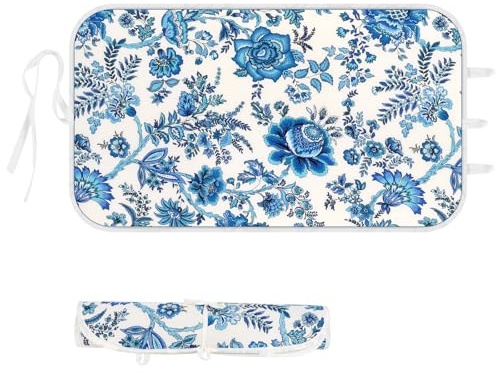 Memeaty Ironing Mat Iron Anywhere Portable Ironing Pad with 3mm Padding for Steam Pressing on Tabletop or Bed - Heat Resistant, Portable, Quilting & Travel Blanket Ironing Board Alternative Cover