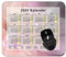 YENDOSTEEN 2025 Kalender-Mauspad,rechteckig,Gaming-Mauspads,Blume Licht Blütenblätter Linie Büro Desktop Quadratisch Anti-Rutsch Mauspad #1854