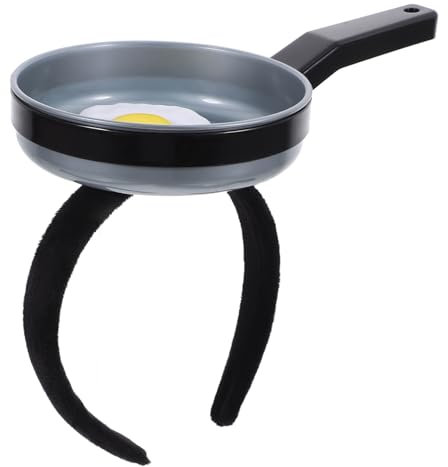 Cabilock Unique Frying Pan Shape Headband For Birthday Party Photo Booth Props Funny Carnival Pan Headband