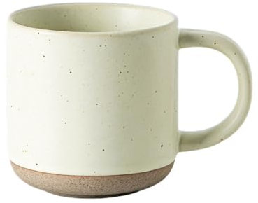 Treer Tasses à Café en Céramique Moderne Mat, Mug 150ml avec Anse, Tasses à Café Petite Taille pour Maison et Bureau, Passent au Micro-Ondes Lavable au Lave-Vaisselle (Beige,1 Pièce)