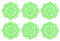 QUARKZMAN 6 Stück Urinal Screen Deodorizer, Anti-Splash Duftende Urinal Cakes Geruchsschutz Urinalmatten für Toiletten, Badezimmer, Grün