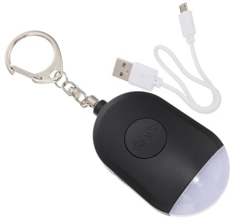 Lurrose 1Pc Smart Emergency Alarm for Women Personal Security Device with LED Light for Outdoor Use Compact and Portable Alarm for Hiking Camping Night Running