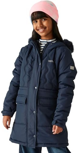 Regatta Kids Fabrizia II Quilted Jacket Water Repellent Reflective Trims Insulated Winter Coat