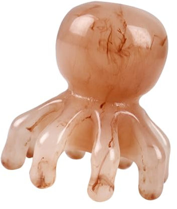 Attrezzatura head-spa-octopus testa t shawth massaggio dispositivo, pennello a realizzato con harz, stimolatore di capelli morbidi | Strumento di cura portatile per rilassamento, riduzione