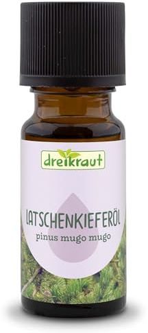 dreikraut Latschenkieferöl, BIO, 100% Naturrein, Duftöl, Kosmetik (10 ml, Latschenkieferöl)