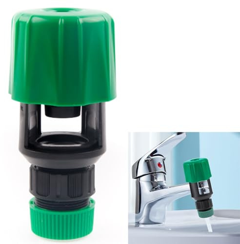 Tap Hose Connector, Kitchen Tap Hose Adapter Connector Pipe Garden Connectors for Kitchen Sink Indoor Outdoor Taps, Mixer Hoses to Taps Connectors (Green)