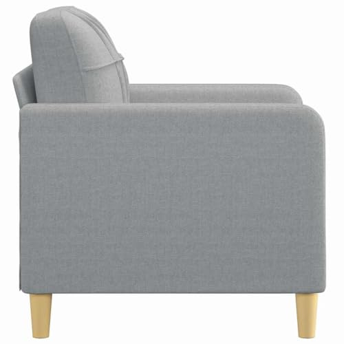 ACAGALA Sofasessel mit Armlehnen 60 cm Breite Fernsehsessel Relaxsessel für Wohnzimmer & Schlafzimmer | Moderner Stoffbezug | Hellgrau