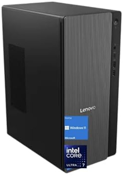 Lenovo IdeaCentre Tower 17L - PC alimentado por IA - Procesador Intel Core Ultra 7 265 - Memoria DDR5 de 32 GB - Almacenamiento de 1 TB, Wi-Fi 6, HDMI, teclado y mouse con cable, Win 11 Home