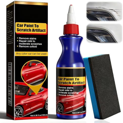 Trattamento Riparatore per Graffi Auto Profondi, Crema per Carrozzeria e Vernice Danneggiata, Rinnova Superficie e Riduce Micro-Graffi e Segni, Cura Lucidante per Auto e SUV, 100 ml