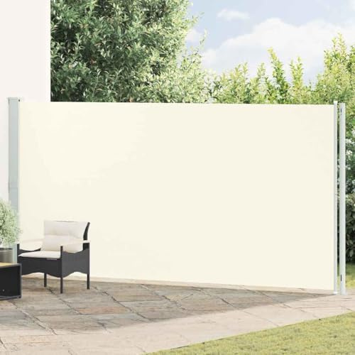Generico Tenda da Sole Laterale Retrattile per Patio 200x600 cm Crema,Ombrelloni e Parasole