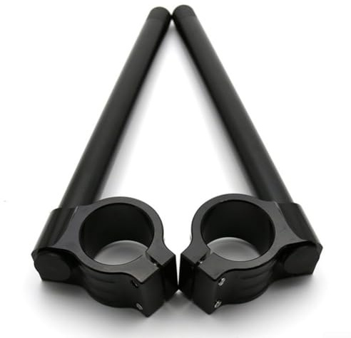 Effortless Installation Motorcycle Clip On Handlebars, Made from Aluminum Alloy, Perfect for Various Models (35MM black)