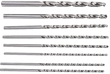 ViaGasaFamido Juego de Brocas HSS de 8 Piezas, Extra Largas de 200 Mm para Trabajar la Madera con Metal, Corte de Precisión de 4 Mm a 10 para Profesionales