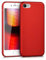 kwmobile Case kompatibel mit Apple iPhone SE (2022) / iPhone SE (2020) / iPhone 8 / iPhone 7 Hülle - Schutzhülle aus Silikon metallisch schimmernd - Handyhülle Metallic Dunkelrot