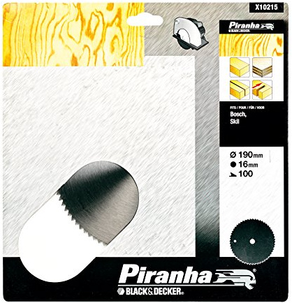 Stanley Black & Decker 8014211090530 Piranha X10215 Rundklinge, verchromt, 190 mm, mehrfarbig