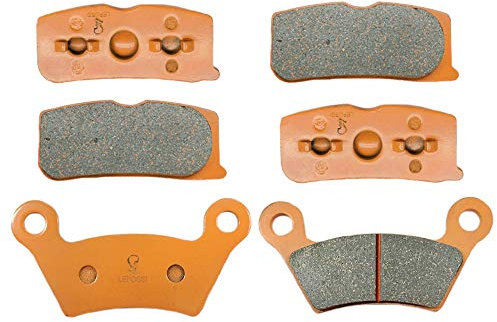 LE LEFOSSI moto Fibre de Carbone Plaquettes de Frein Avant et Arrière Pour Compatible avec Can Am Spyder RT/RT-S/RS/RS-S 10-12 FA474F FA473R