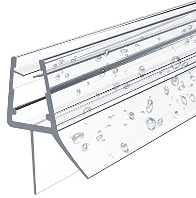 EMKE Ersatzdichtung Wasserabweiser Duschdichtung Schwallschutz Duschkabine Bad 4-6mm Glas 800mm