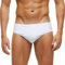 Arcweg Costume da Bagno Uomo con Pad Rimovibile e Coulisse Slip e Parigamba da Bagno Pantaloni Corti Elastico a Vita Bassa Nuoto Bianca L