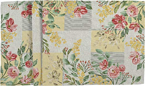 Summer Rose Gobelin Tischwäsche bunt Motiv Blumen Blüten (Tischband 20x160cm)