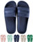 GURGER Claquettes Femme Homme Ete Chaussures de Piscine Douche Pantoufles Maison Chaussons Slide Bleu Marin Taille 40 41