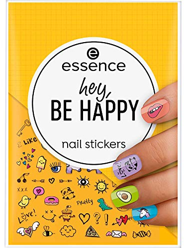 essence nail stickers, Nagelsticker, mehrfarbig, Expressergebnis, farbintensiv (57 Stück)