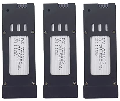 ZYGY 3PCS 3.7V 500mAh Batería Lipo para repuestos de batería E58 S168 JY019 RC Quadcopter Drone