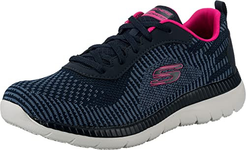 Skechers Bountiful - Purist - Navy/Hot Rosa Fucsia Polyester