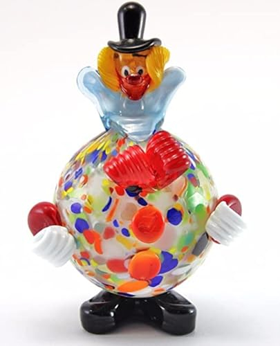 Payaso de cristal de Murano Murano Glass H16 cm Made in Italy
