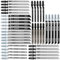 Ghopy 40Pcs Jigsaw Blades Set, T-Shank Jig Saw Blade Set Fast Cut HCS/HSS Jigsaw Blades for Wood Plastic and Metal Cutting Compatible with Bosch, Hitachi, Festool, Milwaukee