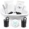 Ionic Fuß Detox Maschine Ion Detox Fußbad Maschine Tragbare Chi Detox Foot Spa Ionic Cleanse Bademaschine Fußbad Spa mit 2 Fußfeilen 100 Liner 2 Arrays