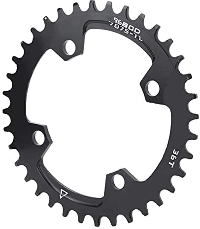 BuyWeek - Plato de bicicleta, 96 BCD, ancho estrecho, redondo, plato de bicicleta, anillo de cadena de reparación de bicicleta de montaña para bicicleta de montaña(36T)