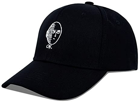 Roffatide Anime Baseballmütze 100% Baumwolle Verstellbare Baseballmütze für Männer Frauen Bestickte Papa Hut Schwarz