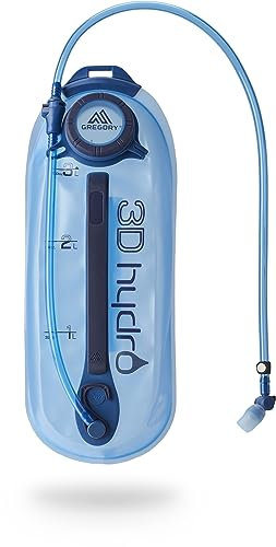 Gregory 3D Hydro 3l Reservoir Blau - Großzügige praktische Trinkblase, 3l, Größe 3l - Farbe Optic Blue