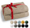 Blumtal Premium 2-TLG. Saunatuch Set 80x200cm - Saunahandtuch Oeko-TEX Zertifiziert, 100% Baumwolle, Frottier XXL- Saunatücher, Extra Weich und Saugstark, Taupe