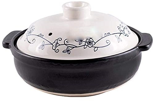 NMNMNM Pentola in Ceramica da 2,1 Litri-Casseruola,Cena Cottura ArrostimentoCucina Servire Forno Frigorifero Preparare,Rotondo,28 24 15cm