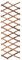 osiuujkw Fioriera in Legno sospesa espandibile, Elegante con Materiali, reticoli in Legno, fioriera da Parete, Telaio a Traliccio, Facile da Montare, H33 Spessore 0.7 cm