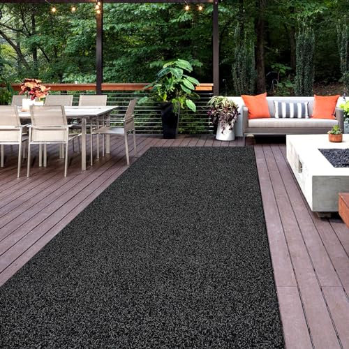 koloko Kunstrasen-Läufer mit rutschfester Gummi-Unterseite, für den Innen- und Außenbereich, 91 x 152 cm, für Garten, Hinterhof, Terrasse, Balkon, Flur, Eingangsbereich (individuelle Größen)